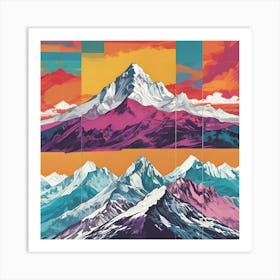 Mountain Ranges Art Print