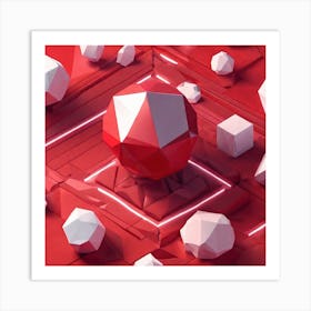 Red Sphere Art Print