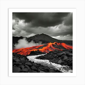 Lava Flow 7 Art Print