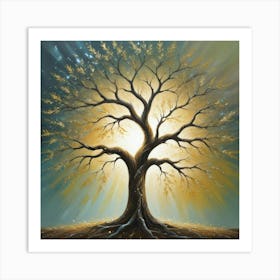 Sparkling Mother Tree Art Print Art Print