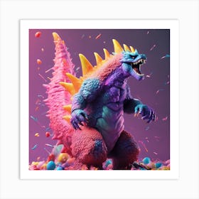 Godzilla 6 Art Print