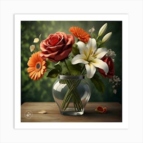 Flowers In A Vase Art Print