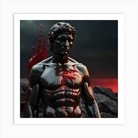 Cinematic Kino In A Realistic Style Create An Image Of Male St 2(1) Art Print