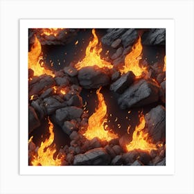 Lava background Art Print