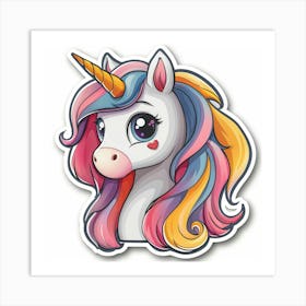 Unicorn Sticker 33 Art Print