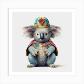 Koala King Art Print