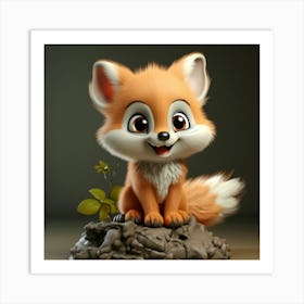 Cute Fox 7 Art Print