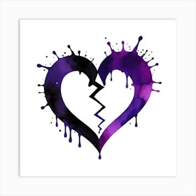 Broken Heart 2 Art Print