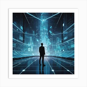 Futuristic City 10 Art Print