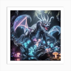 Dragon In The Forest Art Print