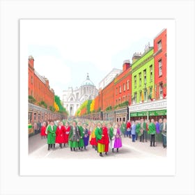 Irish Parade Art Print