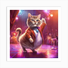 Party Cat Art Print