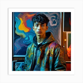 Portrait Of A Young Man Art Print