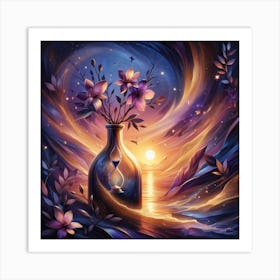 Hourglass Painting Art Print