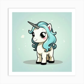 Cute Unicorn 508 Art Print