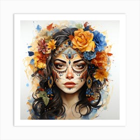 Day Of The Dead Girl 6 Art Print