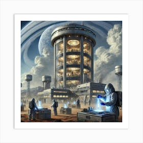 Venusian Enclave Research Towers Purpose Converted Art Print