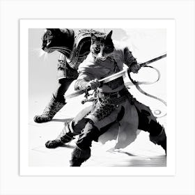 Warrior kitty Art Print