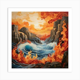 Fire And Ice Art print 1 Art Print