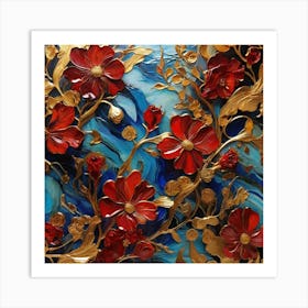 Floral pattern 5 Art Print