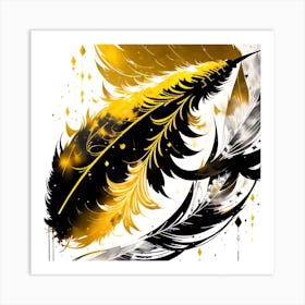 Feather Feather Feather 8 Art Print