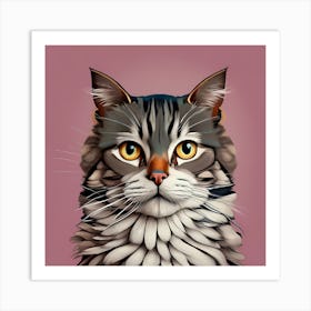 Portrait Of A Cat Art Print