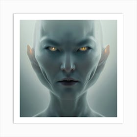 Alien Face 2 Art Print