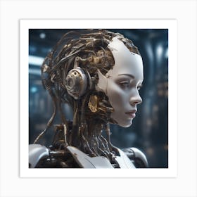 Robot Woman 52 Art Print