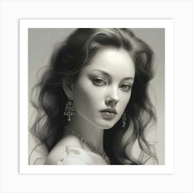 Portrait Of A Woman Art Print