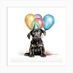 Birthday Dog 4 Art Print