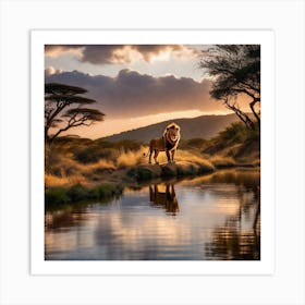 Lion King 20 Art Print