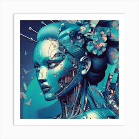 Robot Woman 8 Art Print
