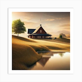 House In The Countryside 11 Art Print