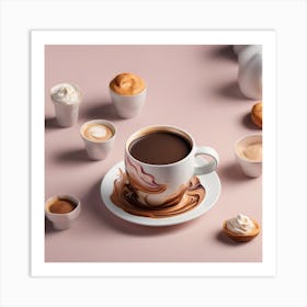 Coffee And Desserts Art Print