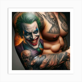 Joker Tattoo 29 Art Print