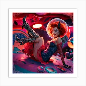 Venus In Space 1 Art Print