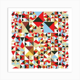 Abstract Triangles Art Print