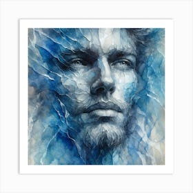 Abstract Man Art Print