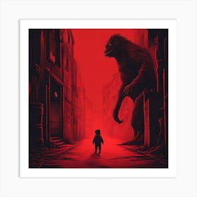 Monster Movie Poster Art Print