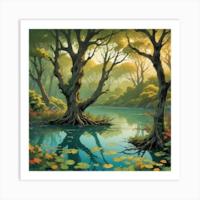 Forest Reflections Art Print