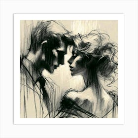 Couple In Love Art Print