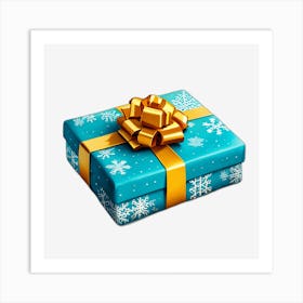 Christmas Gift Box Art Print