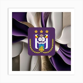 R.S.C. Anderlecht Logo Wall Art 7 Art Print