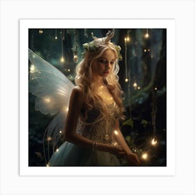 Fairy In The Forest 3 Art Print