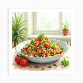 Couscous Salad Art Print