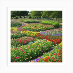 Tulip Garden Art Print