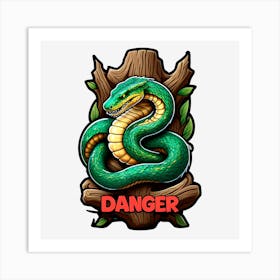 Danger Art Print