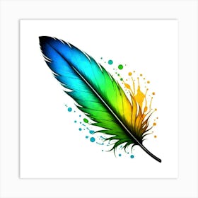 Adobe Photoshop Feather Art Print