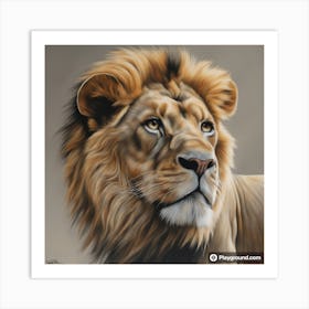 Lion Portrait Art Print