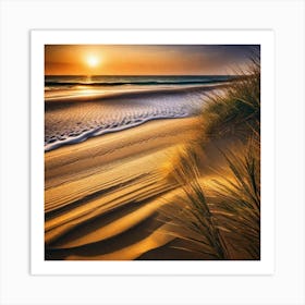 Sunset On The Beach 691 Art Print